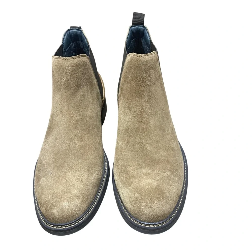 Mark Nason Los Angeles Mens Tan Suede Leather Chelsea Lug‎ Sole Boots 11.5